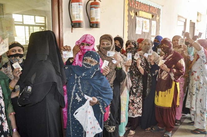 Image from: 54% voting in Haryana local bodies elections