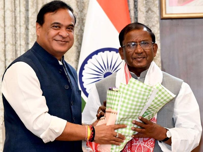 Image from: Chief Secretary of Assam issues appointment order for Himanta Biswa Sarma as CM
