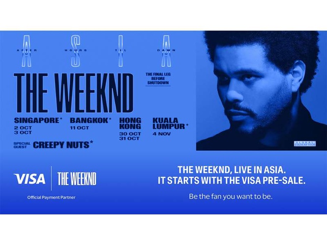 Image from: Visa amps up the music as Official Payment Partner for the Asia leg of The Weeknd’s ‘After Hours Til Dawn’ Stadium Tour