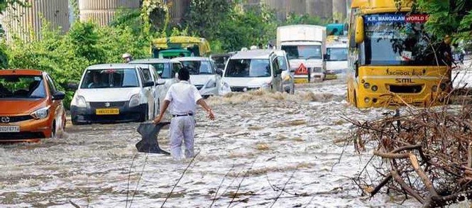 Image from: GMDA sets up 24×7 Flood Control Office to tackle Gurugram waterlogging; mock drills from May 15