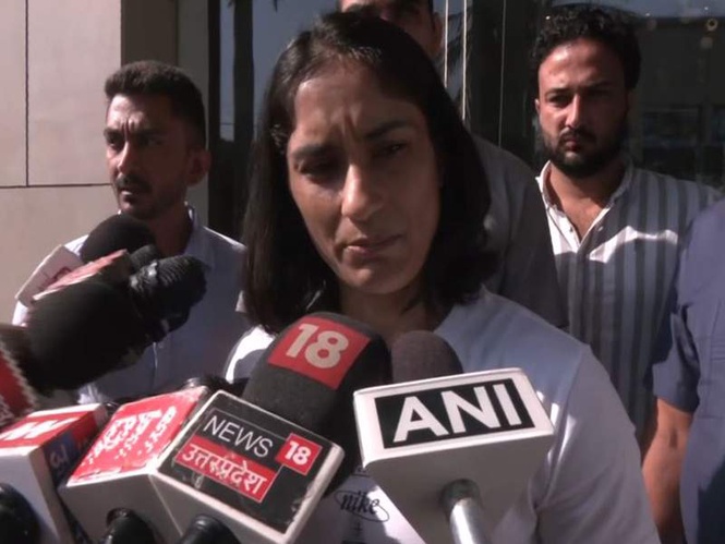 Image from: “We have arrived in land of the Lord…desire to win medals for the country”: Vinesh Phogat on WFI’s refusal for open ranking tournament