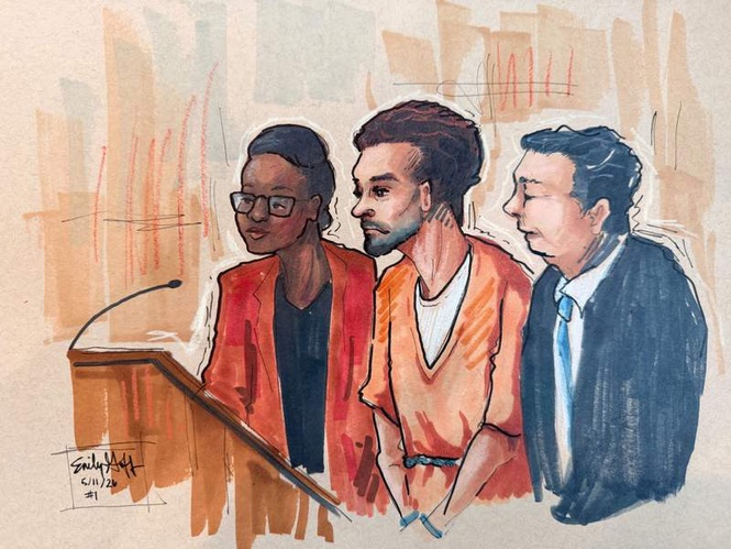 Image from: Man charged in White House correspondents’ dinner attack pleads not guilty