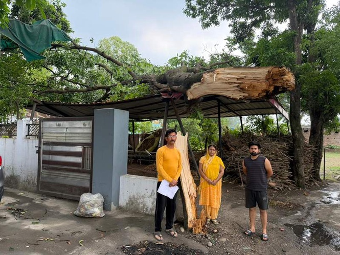 Image from: Post-midnight storm wreaked havoc, 886 transformers affected in Una