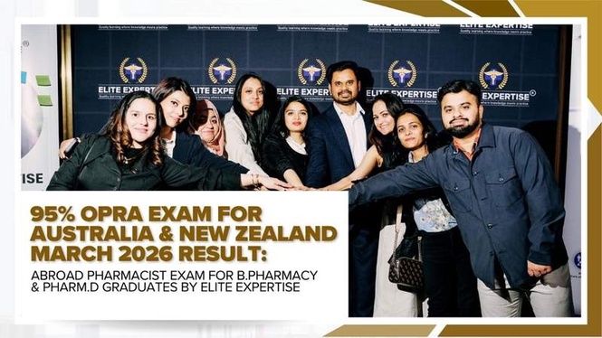 Image from: 95% OPRA Exam for Australia & New Zealand March 2026 Result: Abroad Pharmacist Exam for B Pharmacy & PharmD Graduates by Elite Expertise