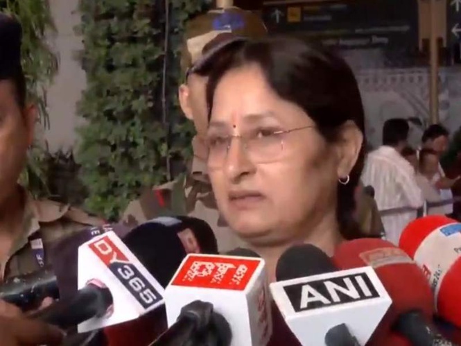 Image from: "Matter of great joy" Union Minister Annapurna Devi arrives in Assam to attend Himanta Biswa Sarma's swearing-in ceremony