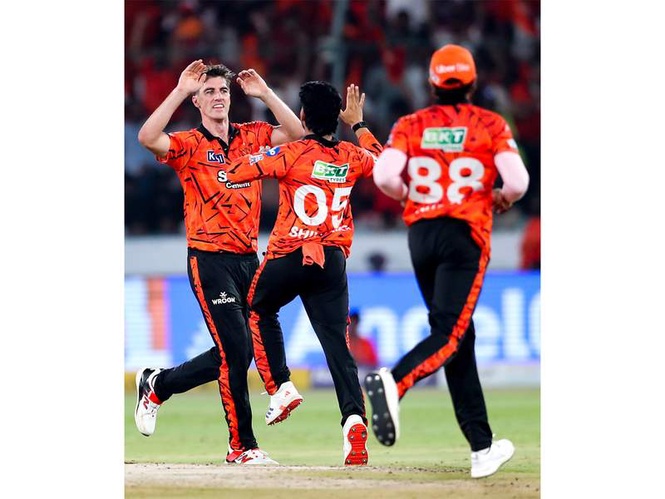 Image from: SRH skipper Pat Cummins wins toss, opts to bowl against GT in table topper clash