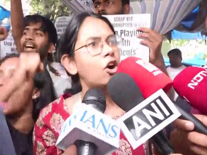 Image from: 'Dismiss the NTA': SFI protests in Delhi over NEET-UG cancellation