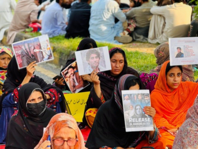 Image from: Two brothers 'disappeared', family forced to denounce Baloch Yakjehti Committee for their release