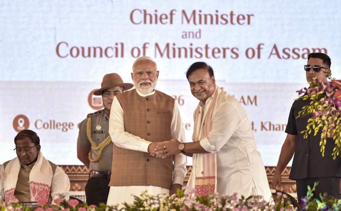 Image from: Himanta takes oath as CM for 2nd term along with 4 ministers