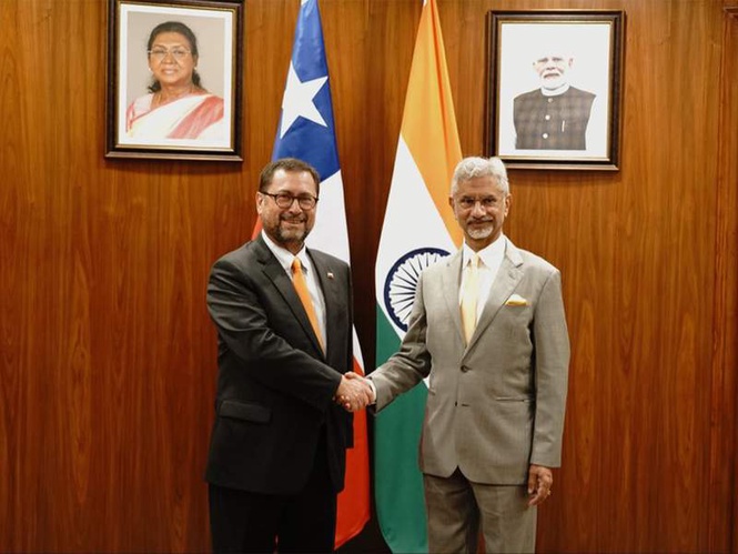 Image from: Jaishankar meets Chilean FM Mackenna; discusses trade diversification, multilateral cooperation