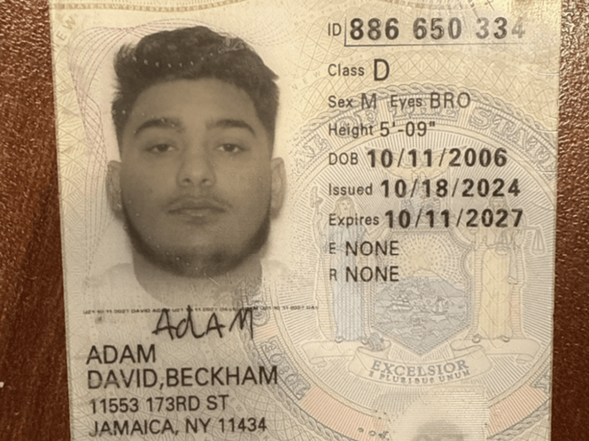 Image from: Romanian thief named 'David Beckham' arrested in New York after £8k gem heist