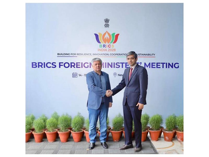 Image from: New Delhi becomes global diplomatic hub as Uzbekistan’s Deputy FM arrives for high-stakes BRICS summit