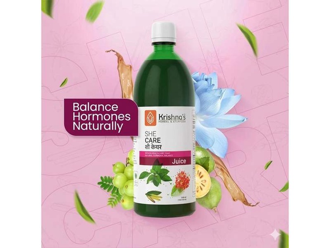 Image from: Krishna Ayurved Leads a New Era in PCOD Care with Science-Backed She Care Juice