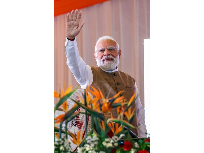 Image from: PM Modi hails BJP's Haryana civic poll win, calls it trust in 'double-engine' government