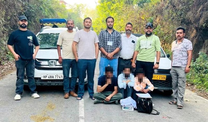 Image from: Three men nabbed with 1.34-kg charas in Nurpur
