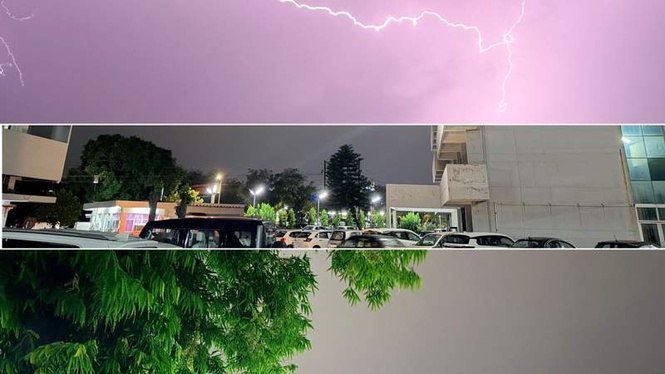 Image from: After hot day, storm hits Chandigarh tricity at dusk; heatwave returns from Sunday