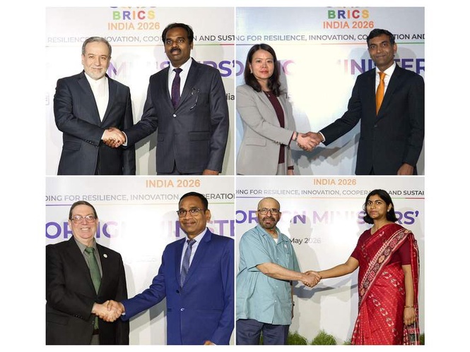 Image from: Global leaders arrive in India ahead of BRICS Foreign Ministers' Meet