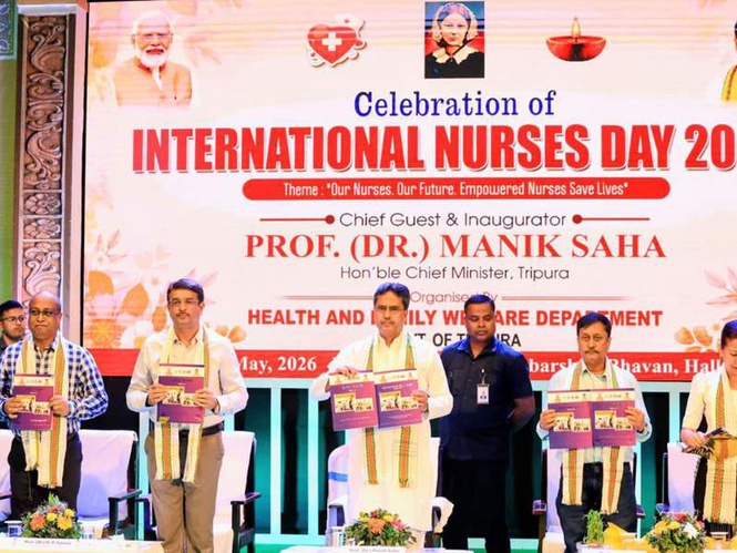 Image from: 'Referral patients from Tripura down by 80%:' CM Manik Saha at International Nurses Day celebration