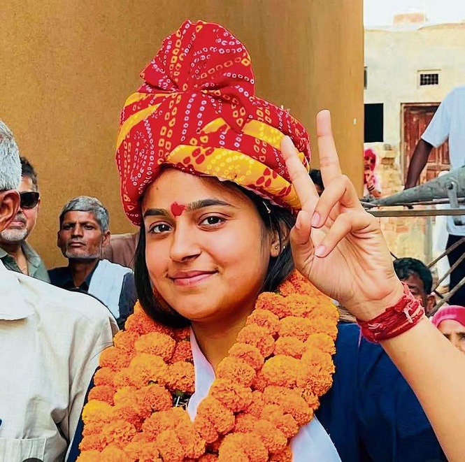 Image from: 23-year-old UPSC aspirant Soni defeats BJP nominee in Uklana