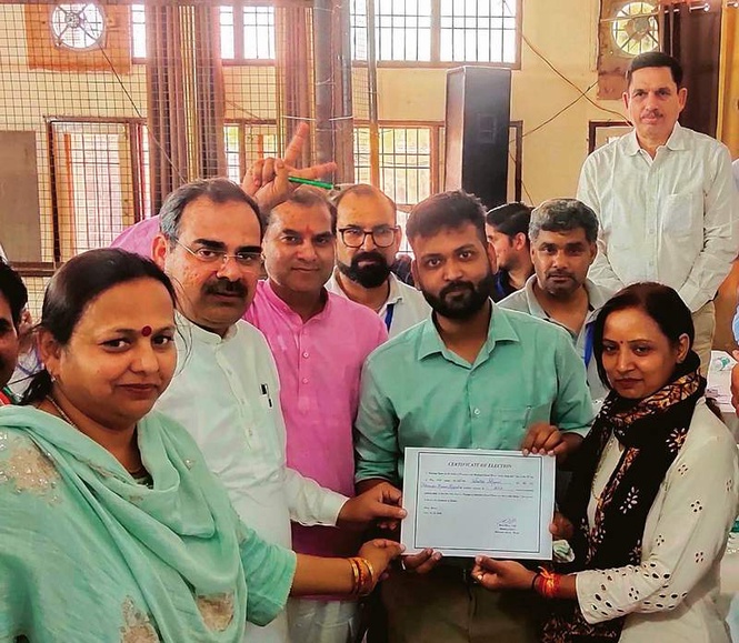 Image from: BJP bags Sampla civic body presidency