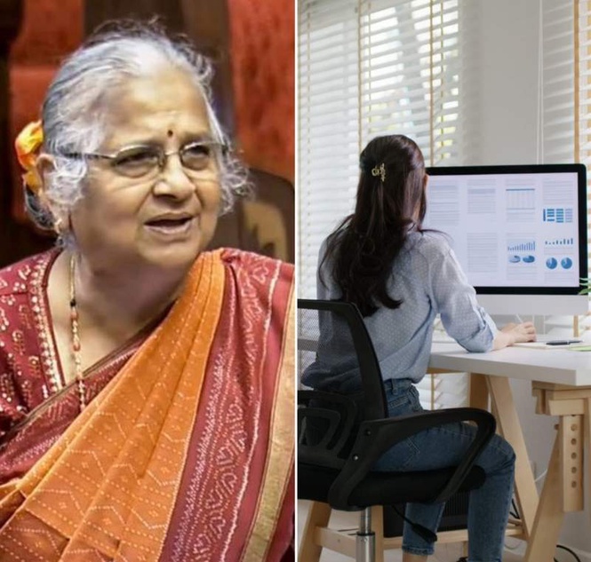 Image from: ‘Will Infosys switch to WFH?’ Netizens ask Sudha Murty after she supports PM Modi’s fuel-saving appeal