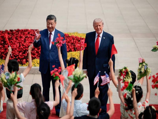 Image from: "Must make it work and never mess it up": Chinese President Xi Jinping urges cooperation in historic toast to Trump