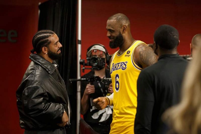 Image from: NBA fans hit out at Drake for taking subtle shots at LeBron James in a leaked song