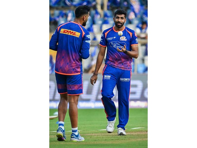 Image from: IPL: Jasprit Bumrah opts to bowl in maiden MI captaincy outing against PBKS