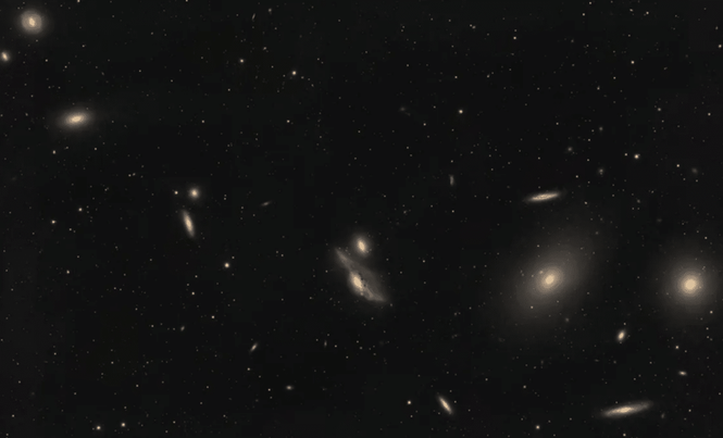 Image from: Astrophotographer Unveils Incredible Image of Galactic “Eyes” in Deep Space