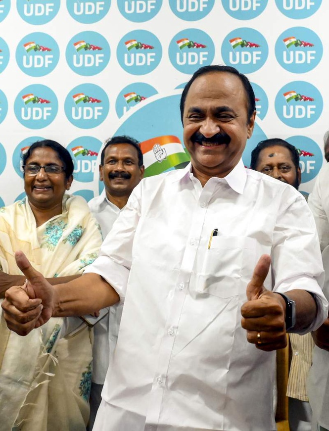 Image from: Congress surprise ends; Satheesan, who led UDF to victory, named Kerala Chief Minister