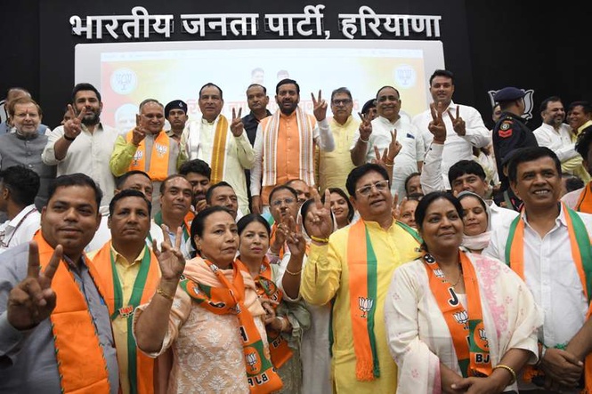 Image from: Civic poll verdict endorses BJP’s governance, says CM Saini