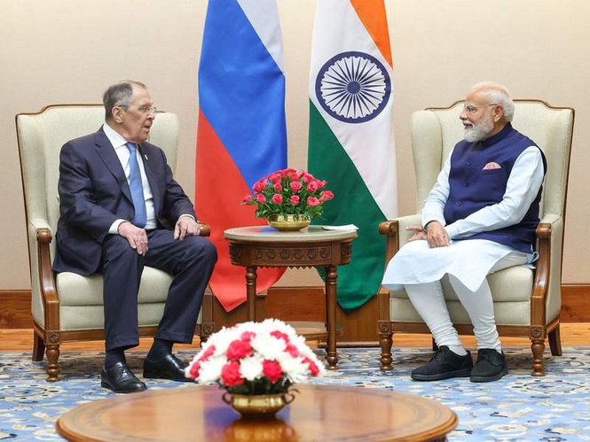 Image from: India reiterates support for "peaceful resolution of conflicts" as PM Modi meets Lavrov