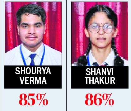 Image from: Shourya, Shanvi top Paras School in Class XII exams