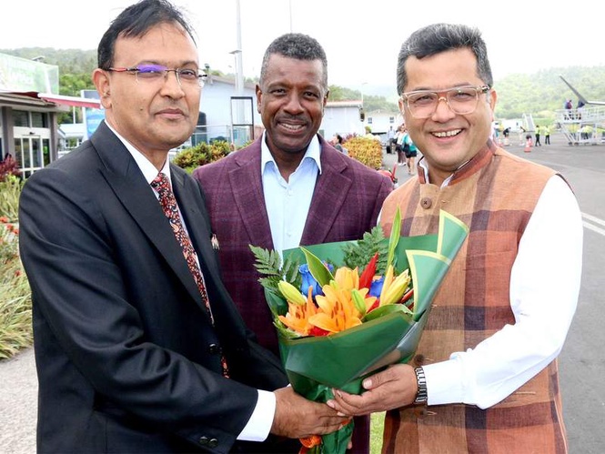Image from: MoS Margherita visits Dominica, pays tribute to Mahatma Gandhi in Belize
