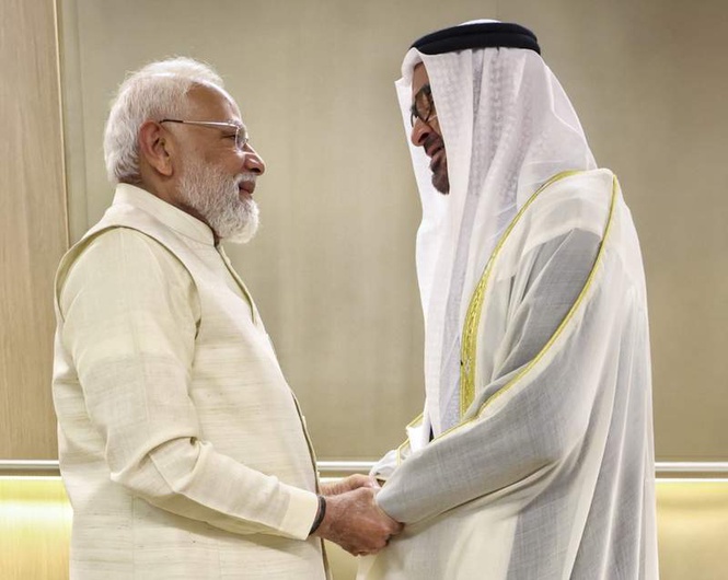 Image from: PM Modi UAE visit: India ready to extend all possible support for peace in West Asia