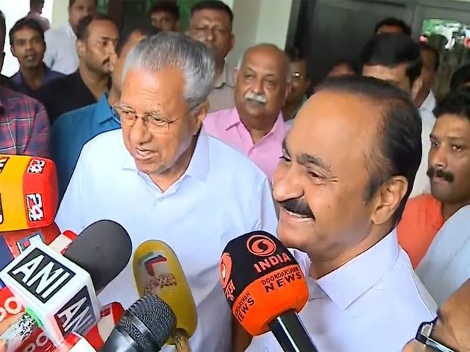 Image from: "We must unite for State's interest": Keralam CM-designate VD Satheesan after meeting Pinarayi Vijayan