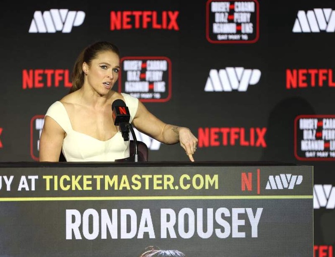 Image from: Ronda Rousey admits she would break Gina Carano’s arm