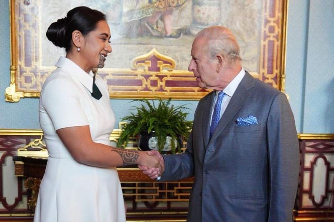 Image from: King Charles meets with New Zealand's Māori Queen at Buckingham Palace