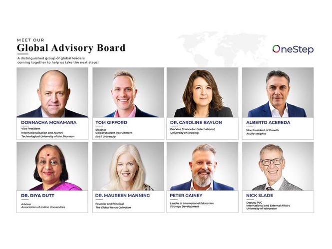 Image from: OneStep Global Announces Advisory Board to Strengthen Strategic Direction in International Education