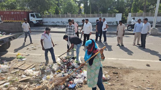 Image from: Sonepat gets cleanup push as Mayor, MLA step into action post