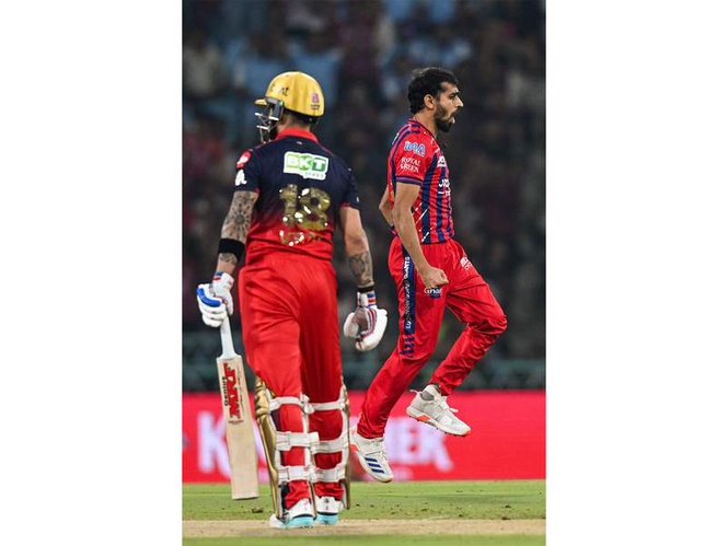 Image from: “Eventually they play for India”: Virat Kohli explains reason behind advice to LSG’s Prince Yadav