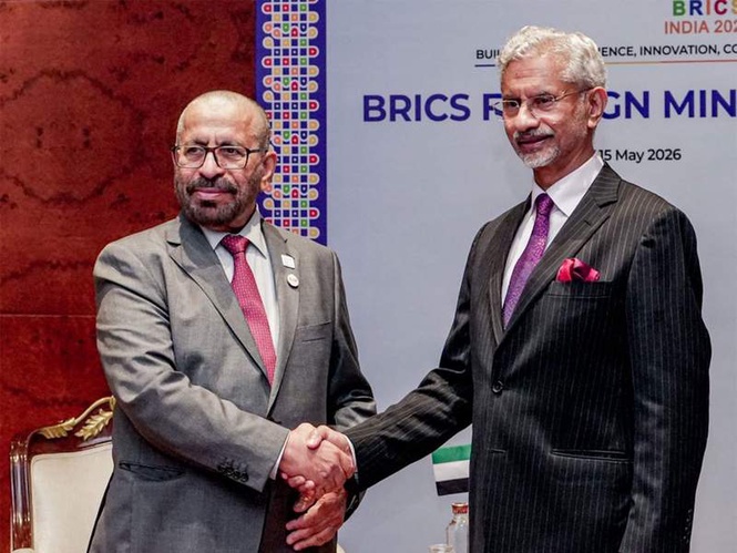 Image from: EAM holds talks with foreign leaders on BRICS FMM sidelines