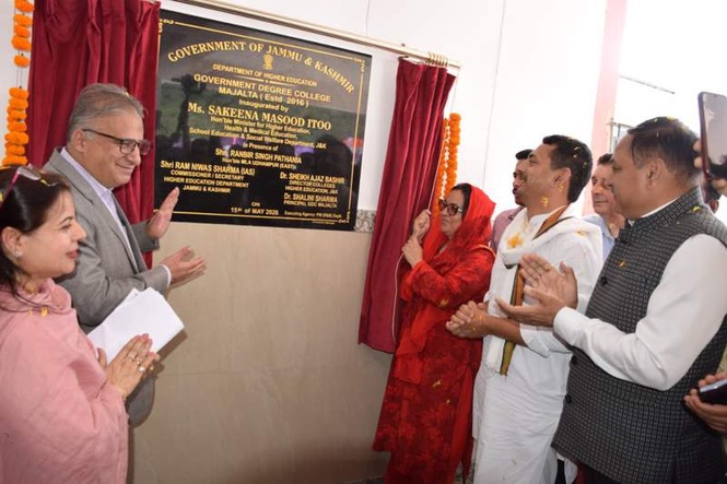 Image from: Minister inaugurates new govt college building in Udhampur
