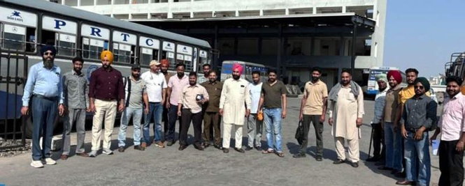 Image from: Punjab Roadways contract workers hold gate rallies across state