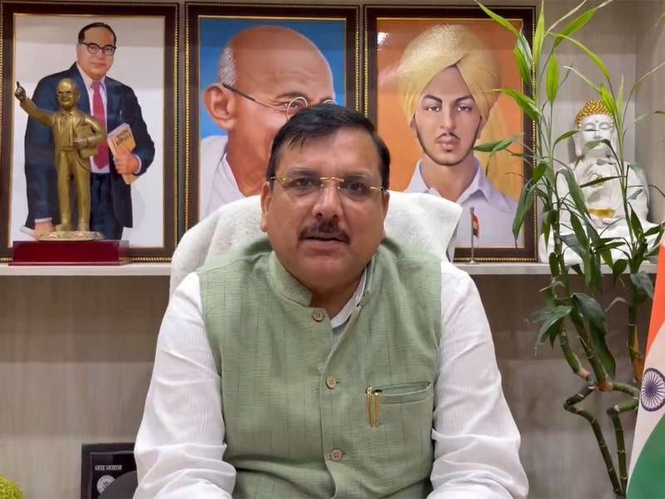 Image from: "Fuel prices hiked as Govt busy following Trump's direction": AAP's Sanjay Singh slams Centre