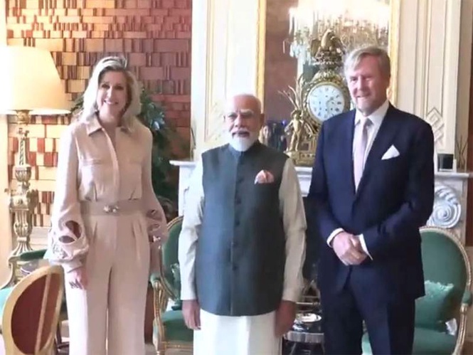 Image from: PM Modi meets King Willem-Alexander and Queen Maxima in Nertherlands