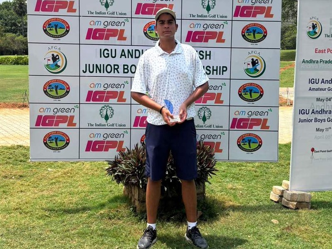 Image from: Vihaan registers three-shot victory at IGU Andhra Pradesh Junior Boys Golf Championship