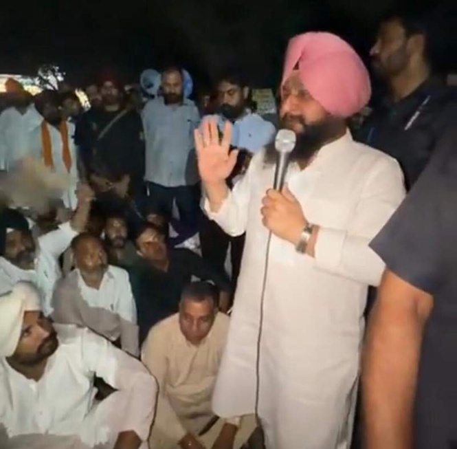 Image from: Attack on halqa in-charge: PPCC chief Warring joins Congress workers’ protest in Ferozepur