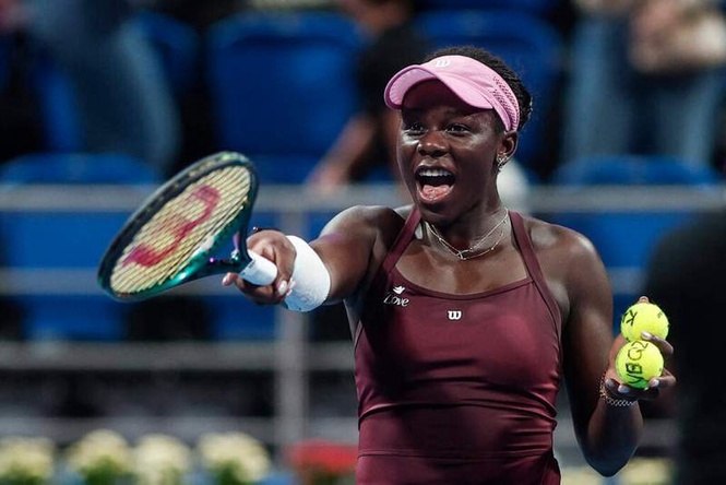 Image from: Victoria Mboko training with Grand Slam-winning coach ahead of French Open 2026