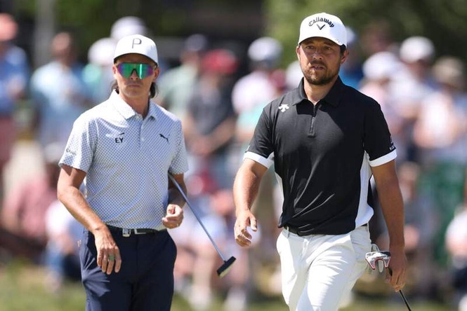 Image from: Xander Schauffele makes a comment on Rickie Fowler’s pace of play after playing with him at the PGA